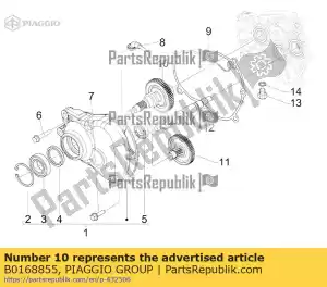 Piaggio Group B0168855 eixo da roda com i.p. para substituição - Lado inferior