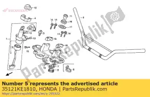 Honda 35121KE1810 sleutel, blanco (nr.1) - Onderkant