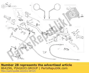 Piaggio Group 864296 flens - Onderkant