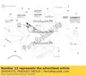 Piaggio Group 2H004370 