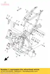 Here you can order the front frame comp. From Yamaha, with part number 1C3211010000: