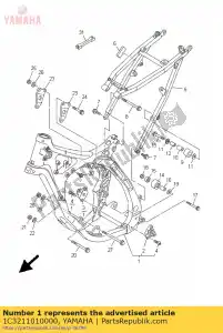 yamaha 1C3211010000 front frame comp. - Bottom side