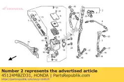 Tutaj możesz zamówić w??, r. Fr. Hamulec od Honda , z numerem części 45124MBZD31: