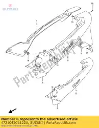 Qui puoi ordinare copertura, telaio, l da Suzuki , con numero parte 4721045C6122U: