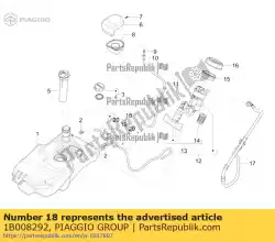 Here you can order the tubo sfiato completo from Piaggio Group, with part number 1B008292: