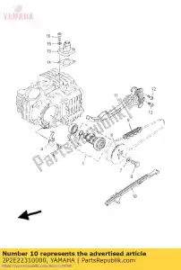 yamaha 2P2E22310000 guide, butée 1 - La partie au fond