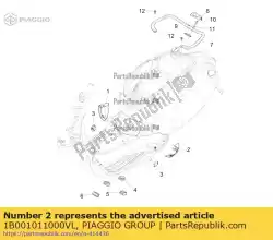 Aqui você pode pedir o terminal de spoiler esquerdo em Piaggio Group , com o número da peça 1B001011000VL: