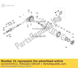 Aqui você pode pedir o espaçador 1,5 mm em Piaggio Group , com o número da peça GU19355412: