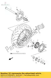 Aquí puede pedir cinta, rueda delantera de Suzuki , con el número de pieza 6825147H00AR9: