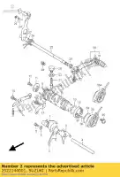 2522144001, Suzuki, fourche, changement de vitesse suzuki gs gsx 400 450 500 1985 1986 1987 1988 1989 1990 1991 1992 1993 1994 1995 1996 1997 1998 1999 2000 2001 2002 2003 2004 2005 2006 2007, Nouveau