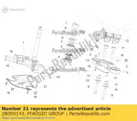 2B000143, Piaggio Group, Plaat deksel aprilia  caponord zd4vk000, zd4vka, zd4vk001, zd4vka01 1200 2013 2014 2015 2016, Nieuw