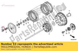 Aquí puede pedir destornillador, 6x25 de Honda , con el número de pieza 90022MBGD00: