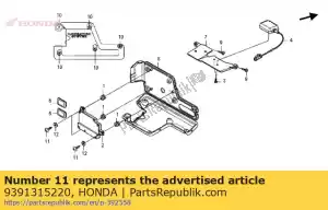 Honda 9391315220 vite, maschiatura, 5x12 (po) - Il fondo