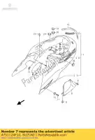 4751124F10, Suzuki, boné, capa da moldura suzuki gsx 1300 2000 2001 2002 2003 2004 2005 2006 2007, Novo