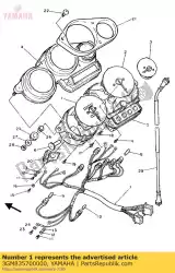 snelheidsmeter assy van Yamaha, met onderdeel nummer 3GM835700000, bestel je hier online: