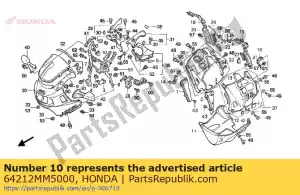 Honda 64212MM5000 blijf, r. bovenste middelste koe - Onderkant