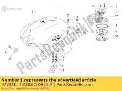 Qui puoi ordinare serbatoio di carburante. Nero da Piaggio Group , con numero parte 977310: