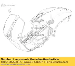 Piaggio Group 1B001202500R7 karosserie - Dół