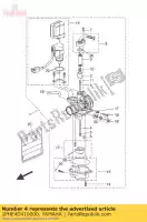 1PHE4D410000, Yamaha, nozzle, main yamaha ns yn 50 2013 2014 2015 2016, New