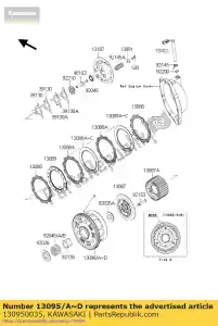 Kawasaki 130950035 carter-embrayage-comp, 