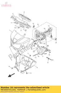 yamaha 985800501200 schroef, lenskop (646) - Onderkant