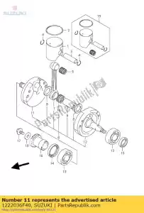 suzuki 1222036F40 vilebrequin comp - La partie au fond