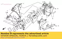 64400KYJM60ZB, Honda, set cappuccio, l. medio (wl) * tipo1 * (tipo1) honda cbr 250 2013, Nuovo