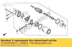 Aquí puede pedir perno, ajuste de Honda , con el número de pieza 31205MV9671: