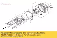 91008752003, Honda, roulement, bille radiale, 62 / honda st pan european  a st1100 st1100a 1100 , Nouveau