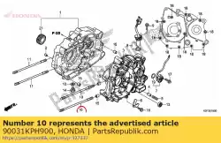 Aqui você pode pedir o parafuso, pino do cilindro, 8x20 em Honda , com o número da peça 90031KPH900: