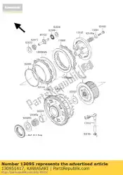 Aquí puede pedir carcasa-comp-embrague zx900-f1h de Kawasaki , con el número de pieza 130951417: