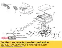 853695, Piaggio Group, korpus obudowy filtra aprilia  rxv rxv sxv sxv 450 550 2008 2009 2010 2011, Nowy