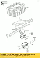 130290039, Kawasaki, piston-engine l,o/s,0.50 klx15 kawasaki  d tracker 150 2016 2017 2018 2019 2021, New