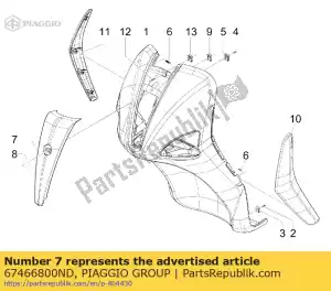 Piaggio Group 67466800ND cover - Bottom side