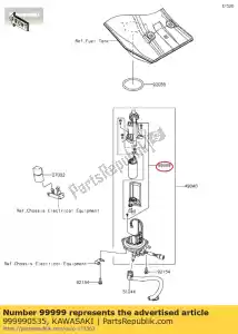 kawasaki 999990535 kit.,fuel filter klx250sgf - Bottom side