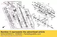 52421KSK671, Honda, haste comp, pistão honda cr  r crf x cr250r 250 , Novo