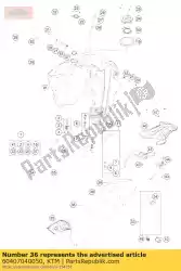 Aquí puede pedir cubierta de asiento de KTM , con el número de pieza 60407040050:
