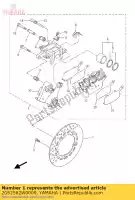 20S2582W0000, Yamaha, remschijf achter yamaha ajs xj  600 2009 2010 2011 2014 2015 2016, Nouveau