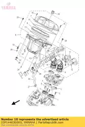 Ici, vous pouvez commander le joint, filtre à air 2 auprès de Yamaha , avec le numéro de pièce 23P144630000: