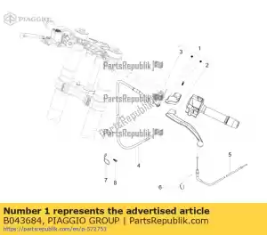 Piaggio Group B043684 d?wignia sprz?g?a kpl. - Dół