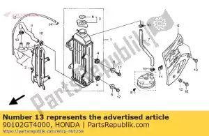 honda 90102GT4000 schroef, speciaal, 5mm - Onderkant