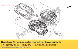Tutaj możesz zamówić licznik komp., lcd (km / h) od Honda , z numerem części 37110MGH641: