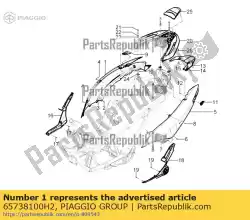 rechts zijpaneel van Piaggio Group, met onderdeel nummer 65738100H2, bestel je hier online: