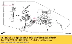 Aqui você pode pedir o conjunto de parafusos b em Honda , com o número da peça 16028GC8004: