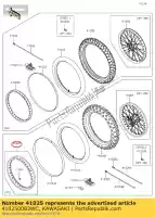 410250083WC, Kawasaki, felga, rr, 2,15x18, czarna kawasaki klx  r klx450r kx250x kx450x 450 250 , Nowy