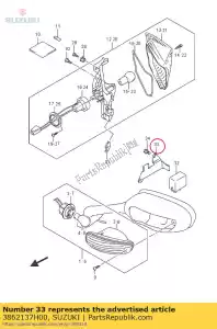 suzuki 3862137H00 bracket,relay - Bottom side