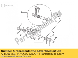 aprilia AP8206268 spacer d16.9x24x8 - Bottom side