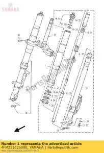 Yamaha 4FM231026000 forcella anteriore (l.h) - Il fondo