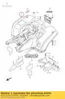 6311131G13YT9, Suzuki, parafango posteriore suzuki lt a 500 750 2012 2014 2015 2016, Nuovo