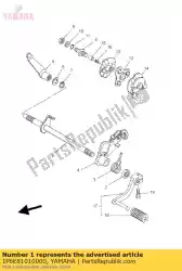 Ici, vous pouvez commander le shift shaft assy auprès de Yamaha , avec le numéro de pièce 1P6E81010000: